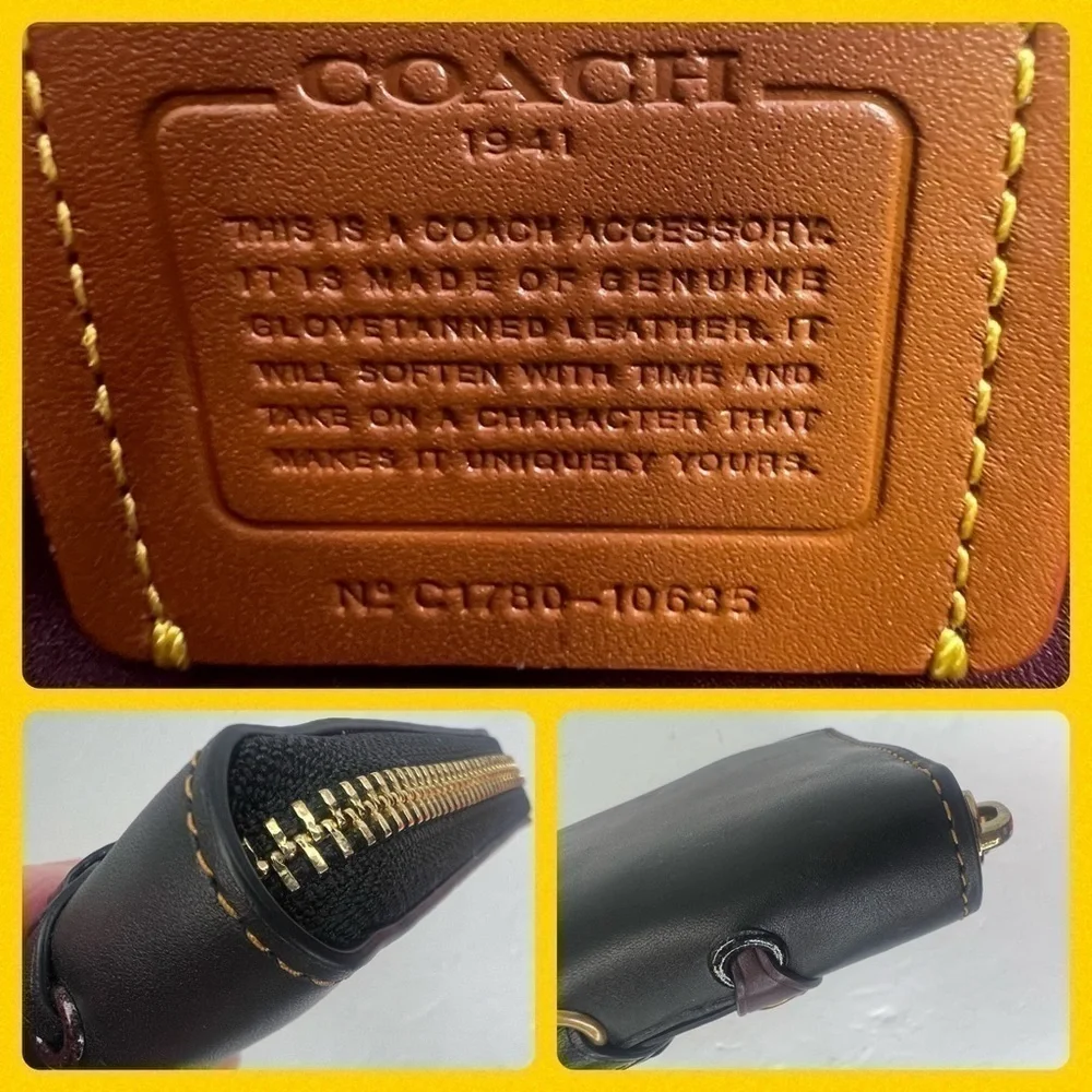 Coach Glovetanned Link 1941 Leather Wallet Rare